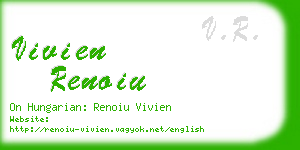 vivien renoiu business card